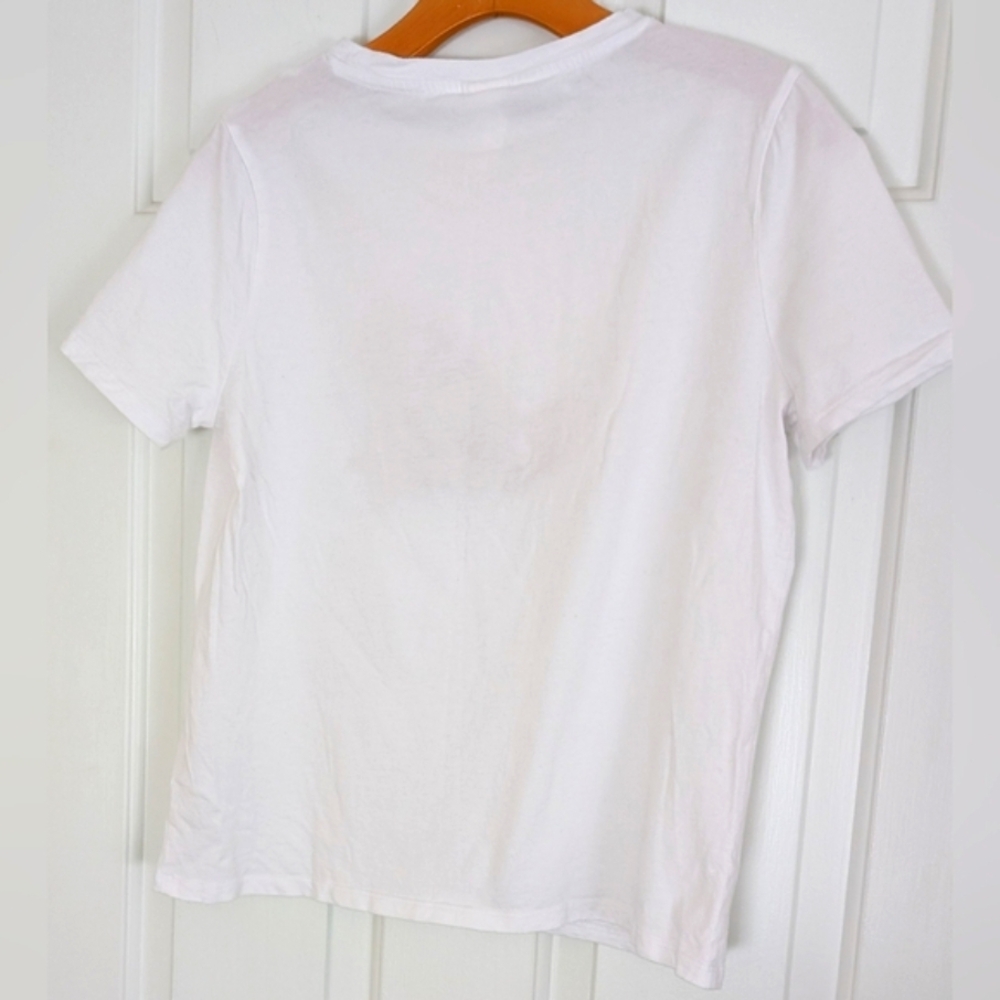 H&M Embroidered Sequin Cotton Seashell Tee - Picture 3 of 6